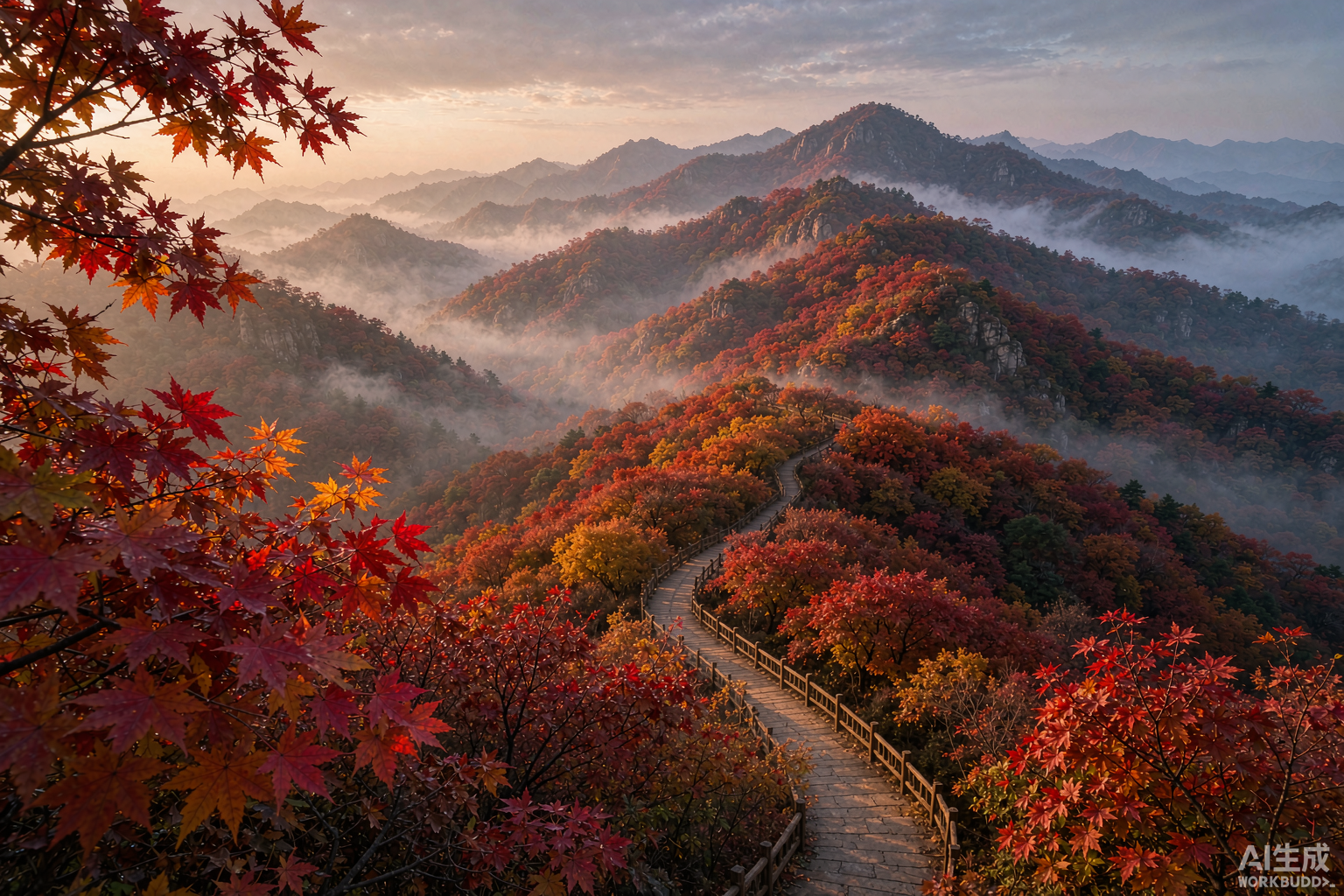光雾山红叶